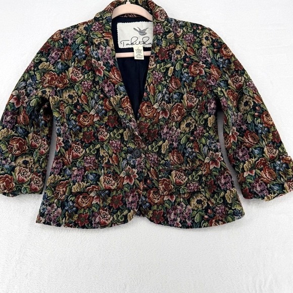 Tabitha Jackets & Blazers - Tabitha Anthropologie Floral Tapestry‎ Blazer Jacket Size 4